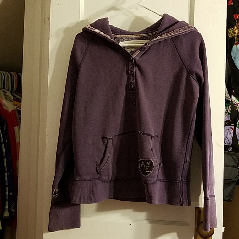 American eagle purple hoodie